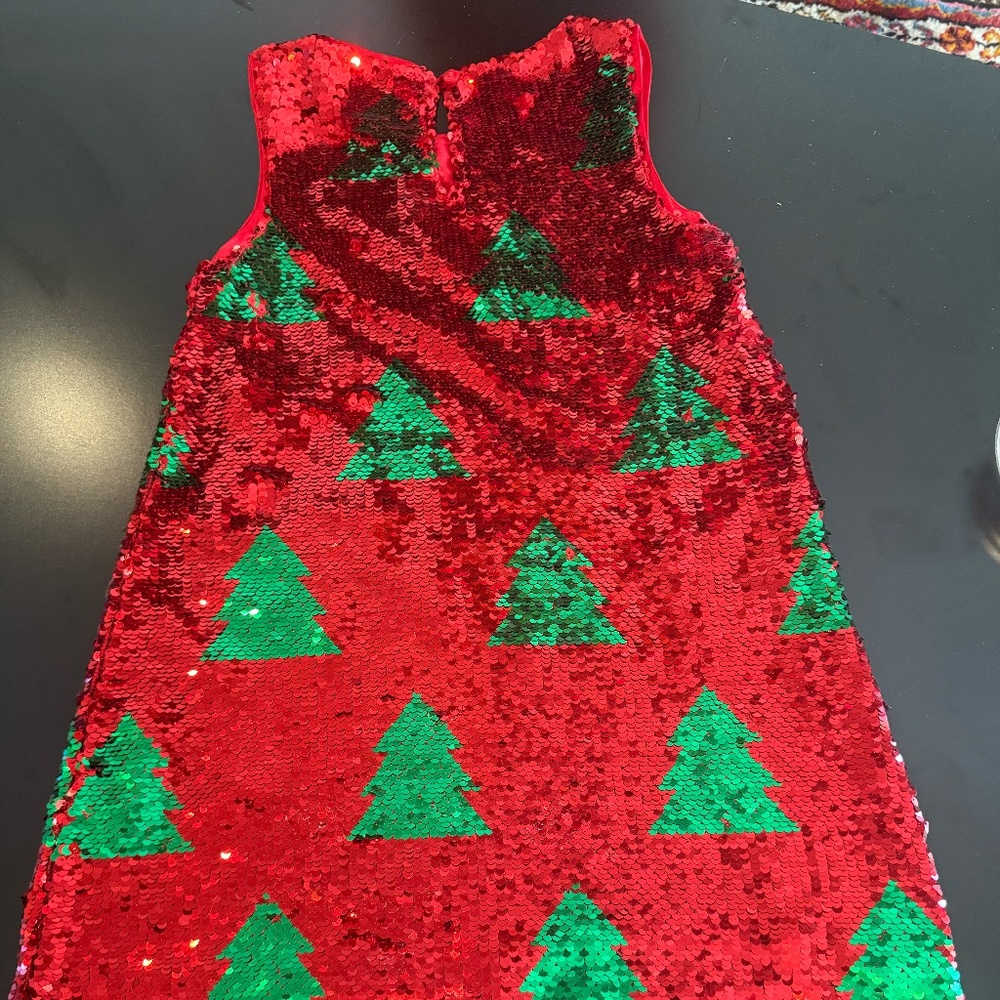Red Christmas tree Sequin Kids dress from Cat and Jack